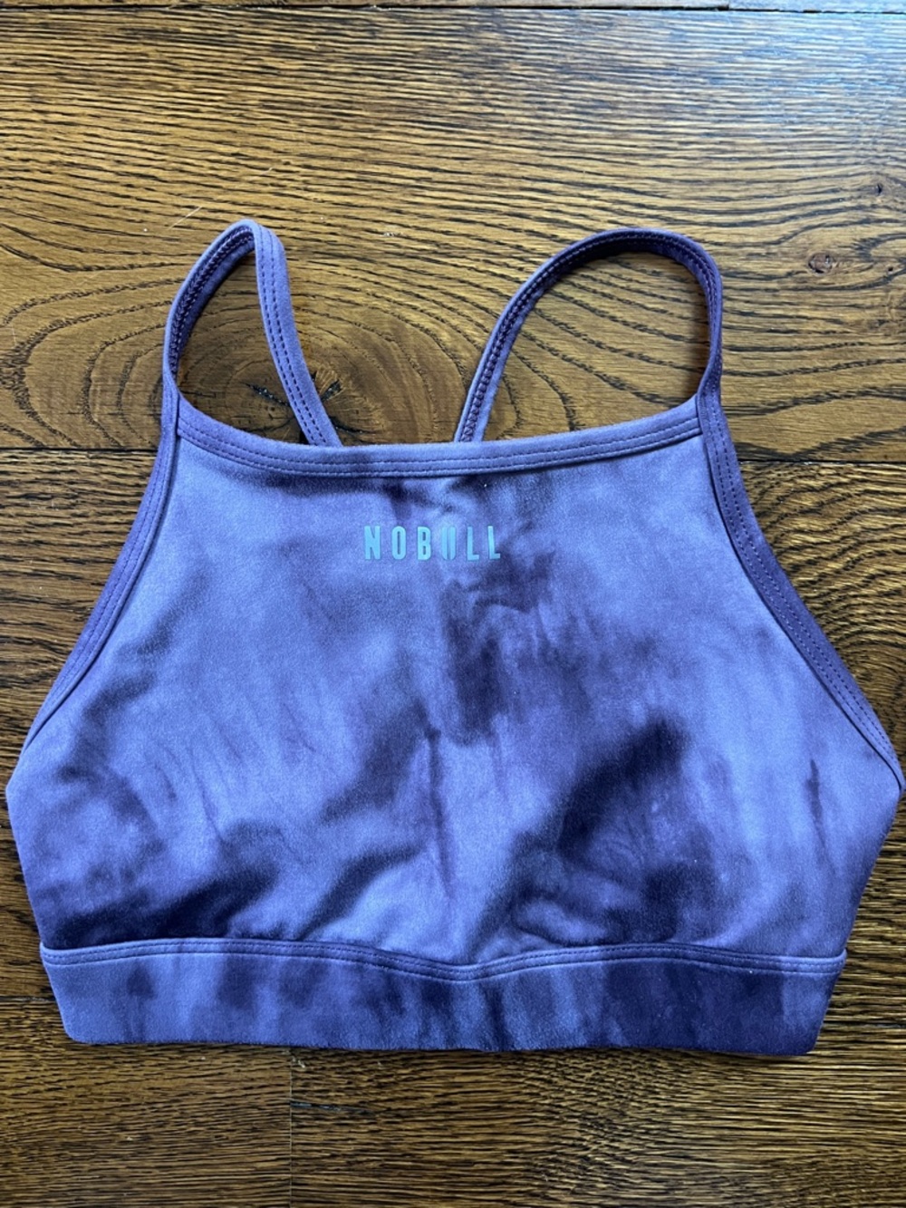 NOBULL Lavender Tie-Dye High-Neck Sports Bra